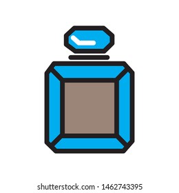 illustration of a gem glass icon for creative logos or other pattern needs. Illustration of perfume bottle marks, vectors can be edited. web icon, logo design