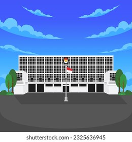 illustration of the general election commission building