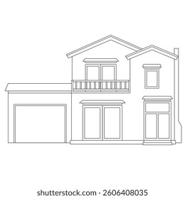 The Illustration of General Modern House
