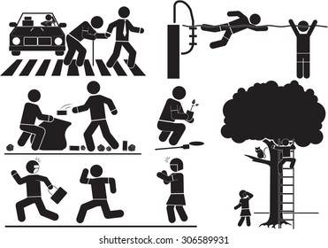 Illustration - generous man icon set