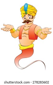 illustration of a genie