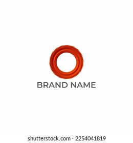 ILLUSTRATION GEOMETRIC CIRCLE GRADIENT COLOR TECH DESIGN LOGO ICON VECTOR
