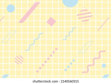 illustration of Geometric and grid pattern background