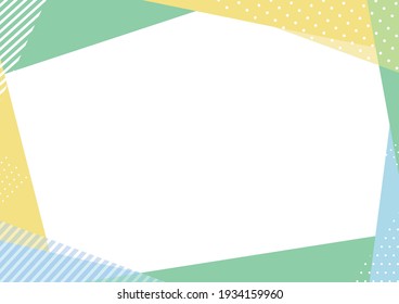 illustration of Geometric pattern frame