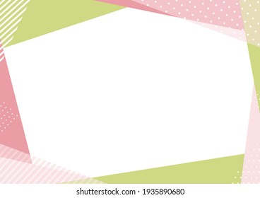 illustration of Geometric pattern frame
