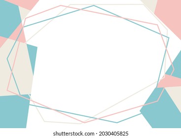 illustration of Geometric pattern frame