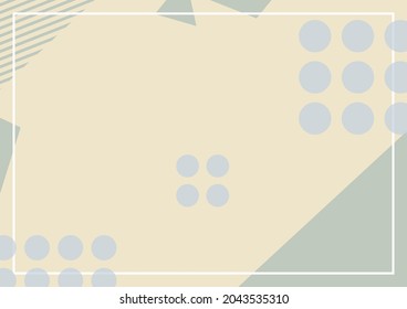 illustration of Geometric pattern frame