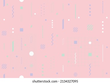 illustration of Geometric pattern line background