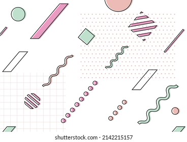Illustration des geometrischen Musters, Zeilenhintergrund