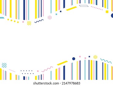 illustration of Geometric pattern line background