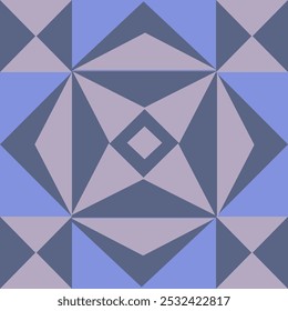 Illustration of geometric pattern of triangles