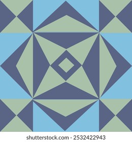 Illustration of geometric pattern of triangles