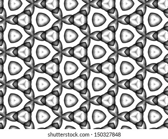 illustration of geometric seamless pattern without gradient