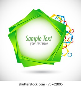 illustration of geometric shape on abstract background