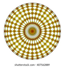 Illustration geometric shapes of the circles and ellipses