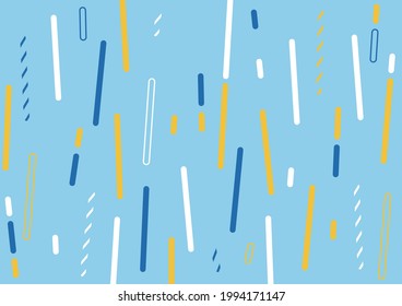 illustration of Geometric stick pattern background