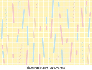 illustration of Geometric stick pattern background
