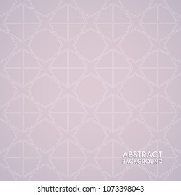Illustration of Geometrical abstract background with Islamic pattern vector.