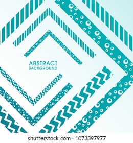 Illustration of Geometrical abstract background vector with colorful stripes.