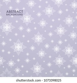 Illustration of Geometrical abstract background vector with stars.