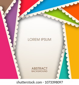 Illustration of Geometrical abstract background vector.