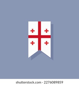 Illustration of Georgia flag Template