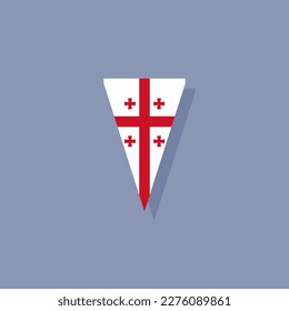 Illustration of Georgia flag Template