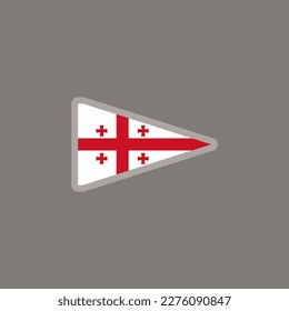 Illustration of Georgia flag Template