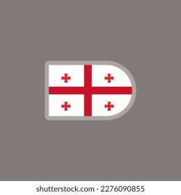 Illustration of Georgia flag Template
