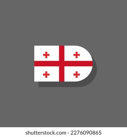 Illustration of Georgia flag Template