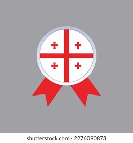 Illustration of Georgia flag Template