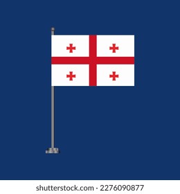 Illustration of Georgia flag Template
