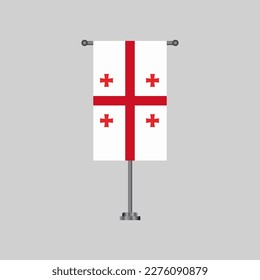Ilustración de la plantilla de bandera de Georgia