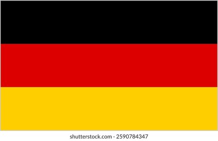 Illustration of the German flag.