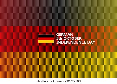 illustration of german flag box, background of german independence day