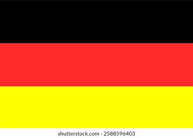 Illustration of the German flag . vector flag 