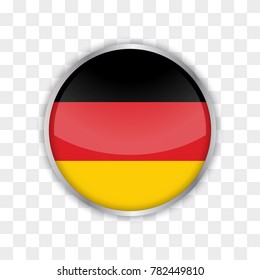 illustration of germany flag with isolated transparent background