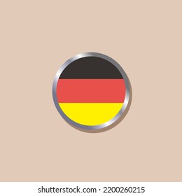Ilustración de la plantilla de bandera de Alemania