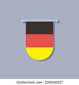 Illustration of Germany flag Template