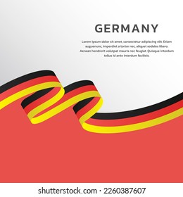 Illustration of Germany flag Template