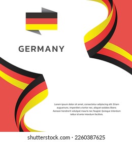 Illustration of Germany flag Template