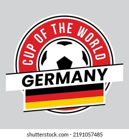 Illustration of Germany Team Badge for Football Tournament