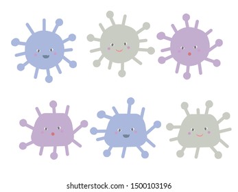 Illustration of germs and viruses.