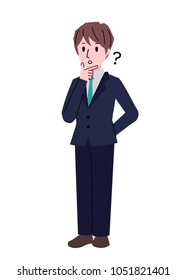 Illustration of a gesture businessman