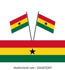 Ilustración de la plantilla de la bandera de Ghana