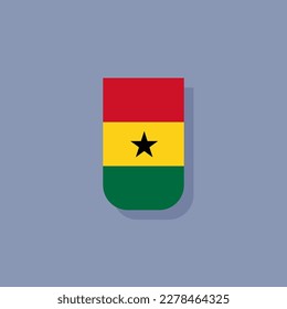 Ilustración de la plantilla de la bandera de Ghana