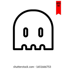 illustration of ghost flat icon