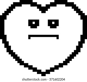 An illustration of a ghost looking serious in an 8-bit cartoon style.