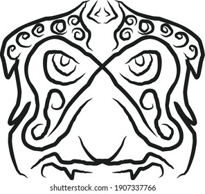 illustration of a ghost mask