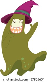 illustration of ghost on white